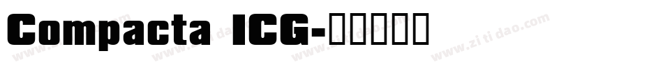 Compacta ICG字体转换